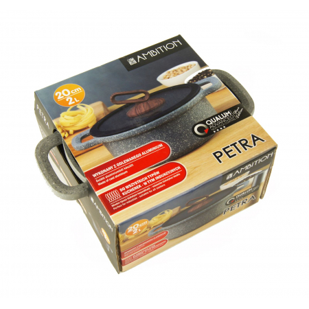 Garnek Ambition Petra Pokrywka 20cm Indukcja